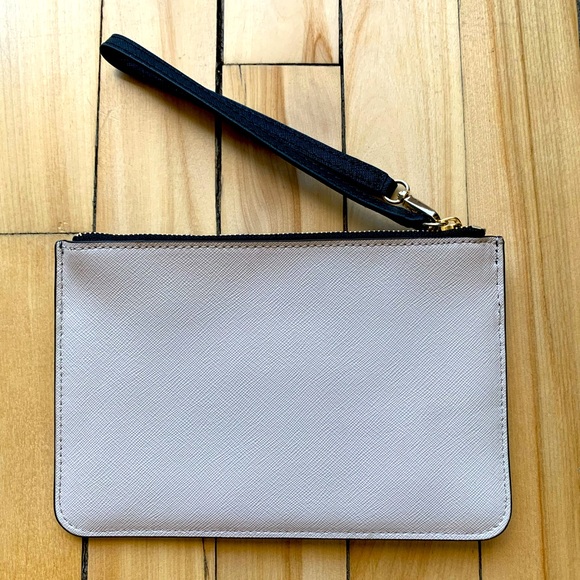Kate Spade black/ cream colour block wristlet - Picture 3 of 4